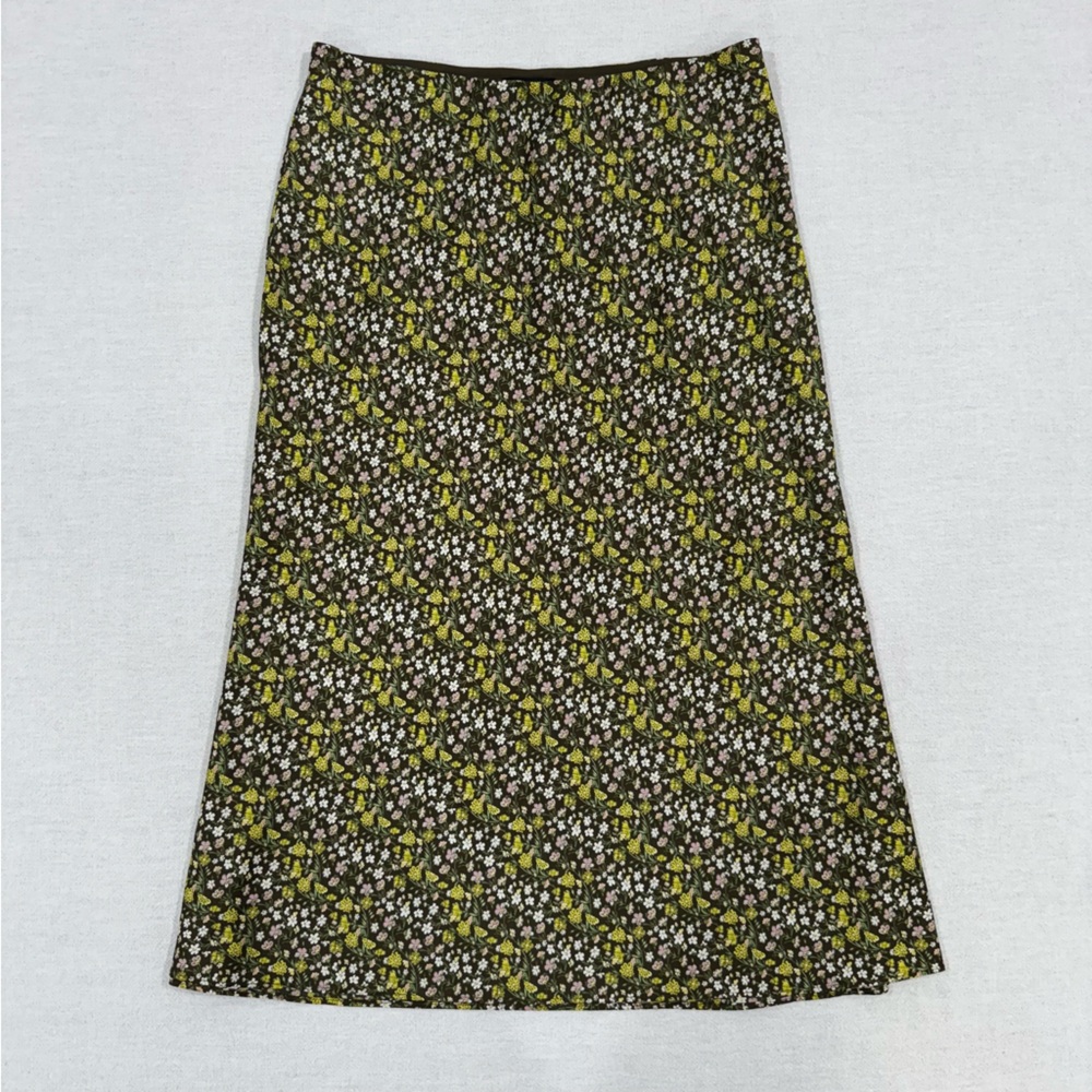 J. Crew Satin Floral Pencil Skirt Medium